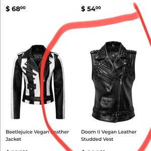 Killstar Doom ll vegan leather Studded vest
